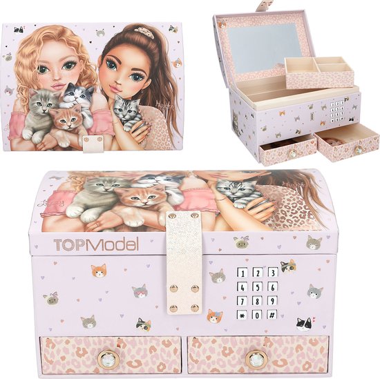 Depesche - TOPModel grote sieradendoos met code en geluid - CAT LOVE