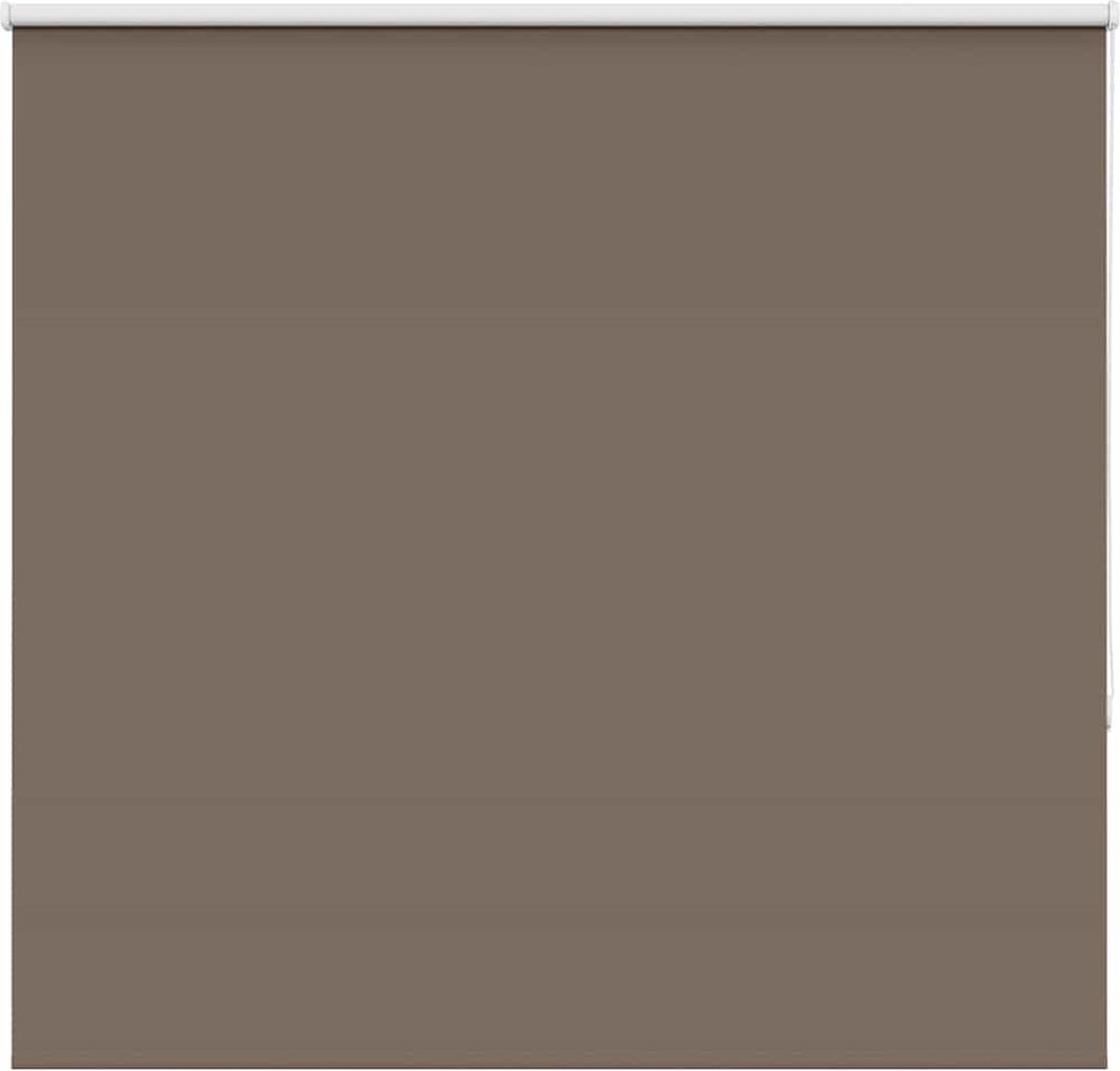 vidaXL - Rolgordijn - verduisterend - koffie - 145x130 - cm - stofbreedte - 141,6 - cm