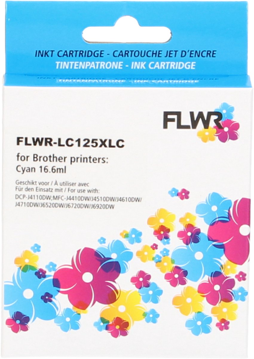 FLWR - Cartridges / Brother LC-125XLC / cyaan / Geschikt voor Brother