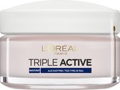 L’Oréal Paris Triple Active Nachtcrème - 50 ml - Hydraterend - Voedend