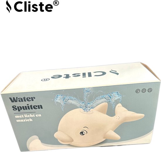 Cliste Mini de groot Badwalvis met Muziek en Lichts - Badspeelgoed - Wit - Lichtjes - Baby Speelgoed - Vis Spuit Water - Badspeeltjes - Voor in bad - Fish Spray Water - bad walvis - Waterspeelgoed - Speelgoed - Fish Bath Toy van Merkloos — afbeelding 2