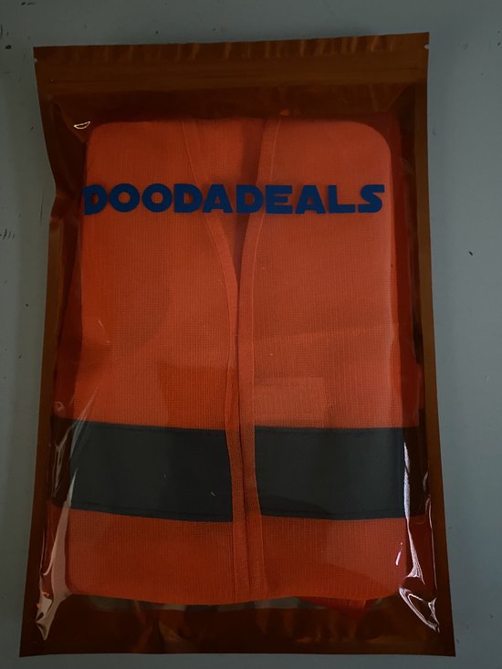 Doodadeals® - Lot de 10 gilets de sécurité pour Adultes - Gilets de sécurité pour voiture - Gilets Oranje