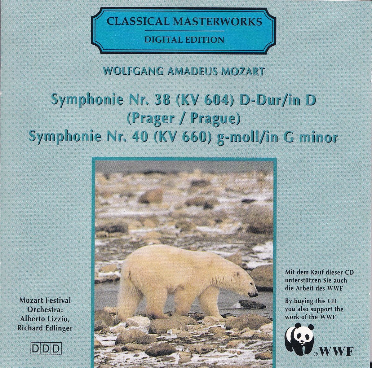 Symphonien No. 38 Prager = Prague & No. 40