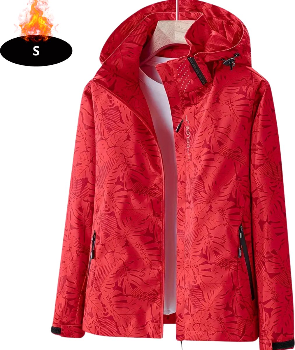 Bovista Windjas Dames Parka Lente & Herfst Jas Volwassen Windjack Windbreaker Outdoor Rood