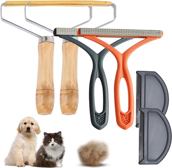 MELLIEX 2 Pack Fusselrasierer Tierhaarentferner, Magische Pfoten Tragbarer Fusselentferner für Sweater, Teppich, Tierhaar