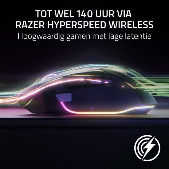 Razer Basilisk V3 Pro 35K - Draadloze Gaming Muis - Ergonomisch - RGB - 4-weg Scrollwiel - Zwart