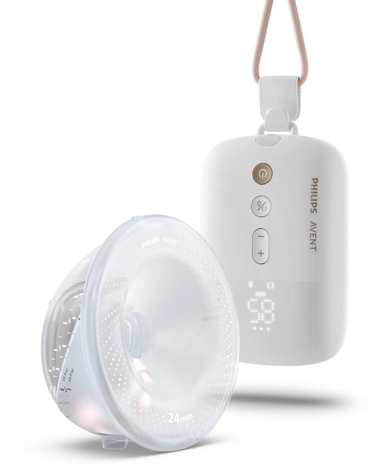 Philips Avent - Handsfree Enkele Elektrische Draagbare Borstkolf - Comfortabel, Stil & Krachtig Motor - Ultralichte Transparante Cups - SCF531/11 van Philips Avent — afbeelding 3