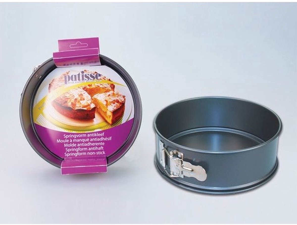 Patisse Springvorm - Anti-Aanbak - Rond - Zwart - Ø 26 cm - Bakvorm - Cakevorm – foto 2