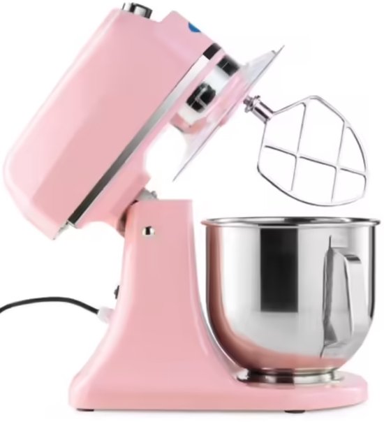 Maxima Planeetmenger 7 L Tot 2 Kg Deeg Pastel Roze - RVS Mengkom - 11 Snelheden - Keukenmachine - Standmixer - Keukenrobot - 7 liter van Maxima — afbeelding 4