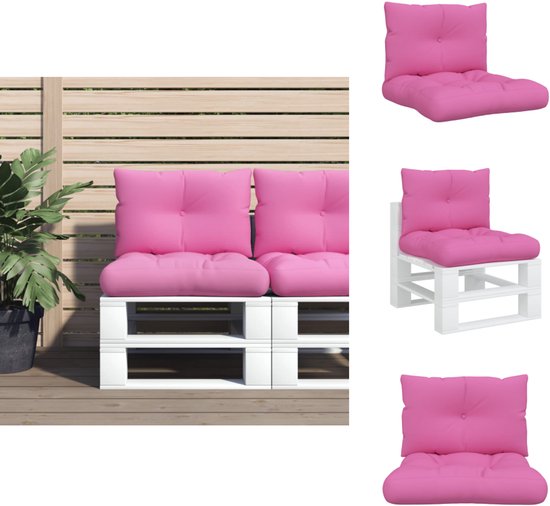 Palletkussens Rory (set van 2) - beige - 120x40/80 cm | Leen Bakker Palletkussens Rory (set van 2) - beige - 120x40/80 cm | Leen Bakker