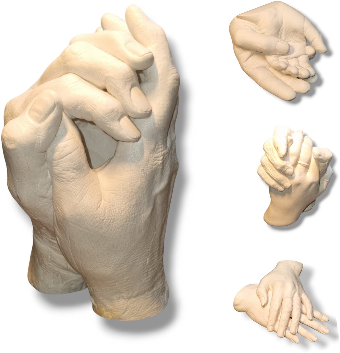 Handenbeeld | Handafdruk | Gipsafdruk | GipsHanden | Hand | 3D | Compleet Pakket bestaat uit 300 gram Casting Mix Poeder & 750 gram Gips | Bodycasting | Extensso® | Gipsafdruk | Alginaat | Een herinnering | Hobby Pakket | Bodycasting | Handbeeld