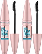 Maybelline New York - Lash Sensational Mascara - Very Black Waterproof - Zwarte Waterproof Volume Mascara - 2x 9,5 ml