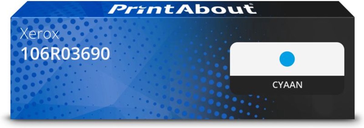 PrintAbout Huismerk Xerox 106R03690 Toner Cyaan