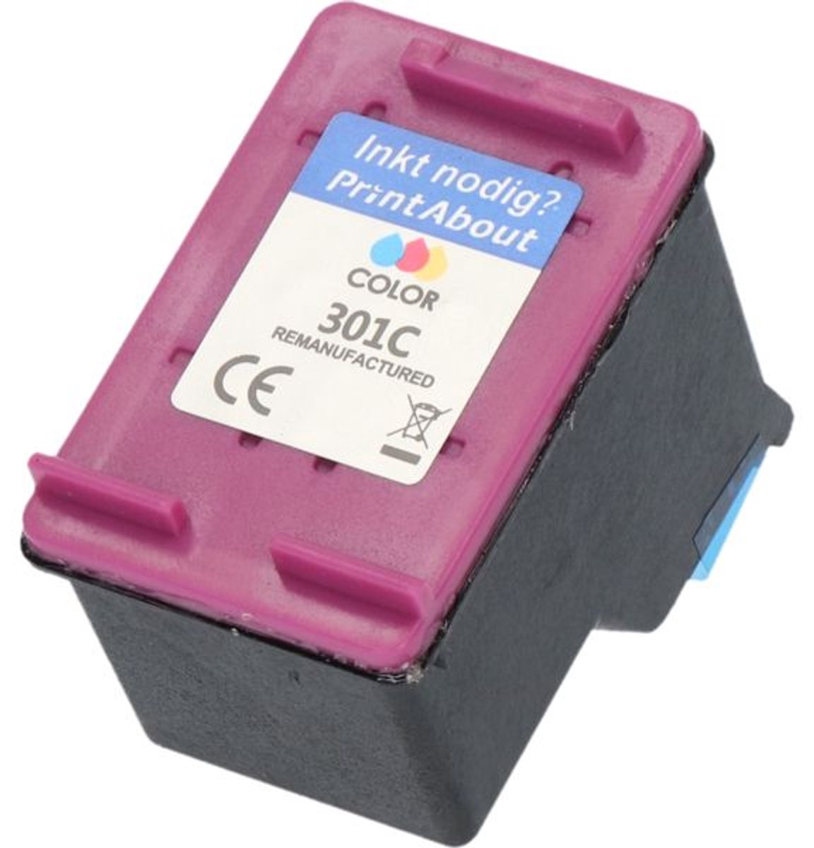 PrintAbout huismerk Inktcartridge 301 (CH562EE) 3-kleuren geschikt voor HP