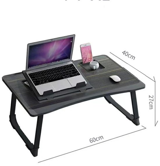 BN-LINK Portable Adult Computer Desk With USB Ports, Foldable Laptop Stand For Bed & Sofa