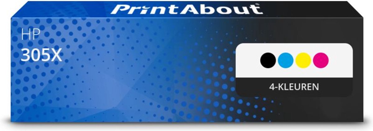 PrintAbout - Alternatief voor de HP CE410X (nr 305X) / 4 Kleuren