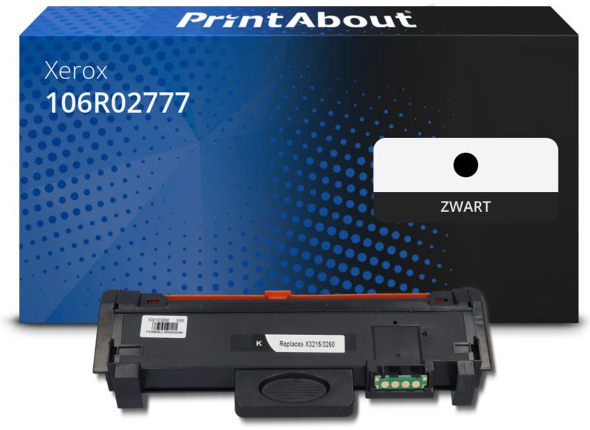 PrintAbout Huismerk Xerox 106R02777 Toner Zwart