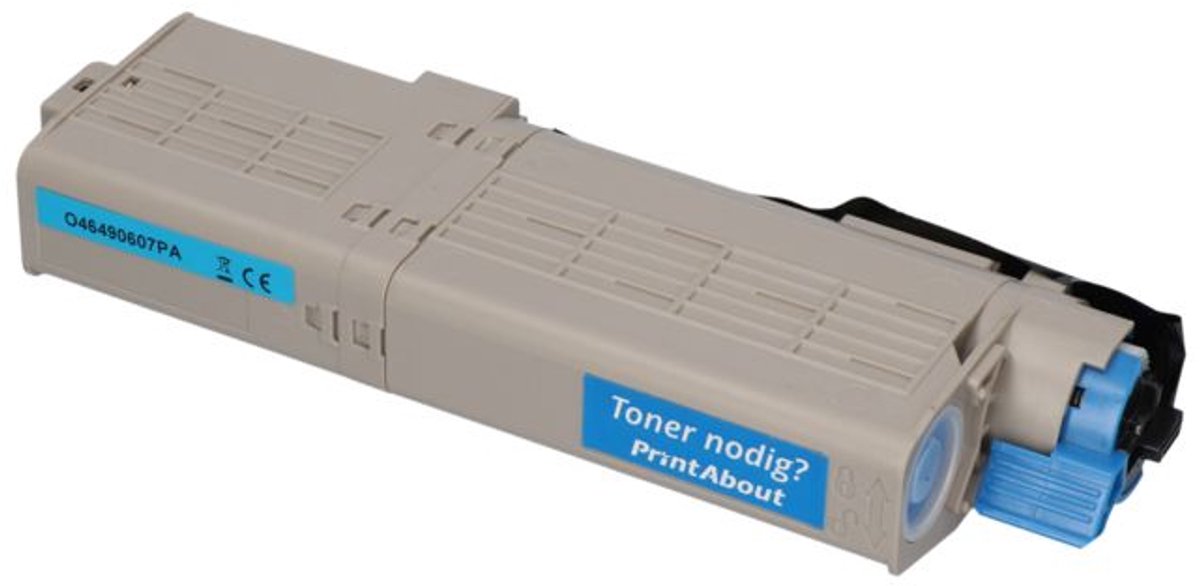 PrintAbout Huismerk OKI 46490607 Toner Cyaan