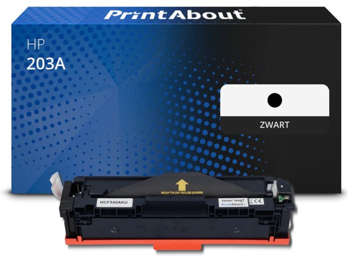 PrintAbout huismerk Toner 203A (CF540A) Zwart geschikt voor HP