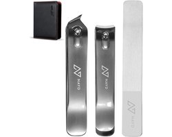 NAYD Professionele Nagelknipper Set met Nagelvijl - Nagelknipper - Nagelset - Nagelknipper Set met Nagelvijl – Nagelvijl - Luxe opbergdoosje - Pedicureset - Manicure set - Manicure
