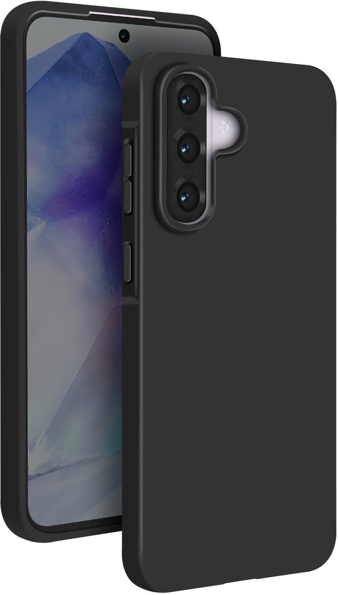 Mayaxess, Hoesje Geschikt voor Samsung Galaxy A56 Zachte Silicone Dun Coating, Zwart