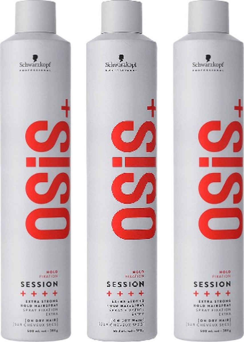 OSIS Haarlak - Session Strong Control 300 ml - Voordeelverpakking 3 stuks