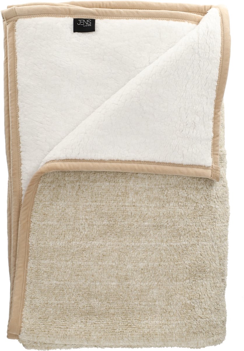 JENS Living Sherpa Plaid - Dekens - Mosterd