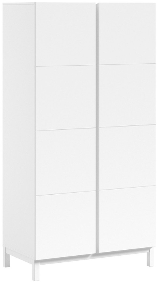 Kledingkast Eva - 98x58x196cm - 2 Deuren - Wit