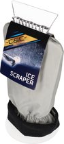 Grattoir à glace - Grattoir pour voiture - Grattoir à glace pour voiture - Grattoir à vitre - Grattoir à vitre - Grattoir à glace avec gant - Protège contre le froid ! - Gris