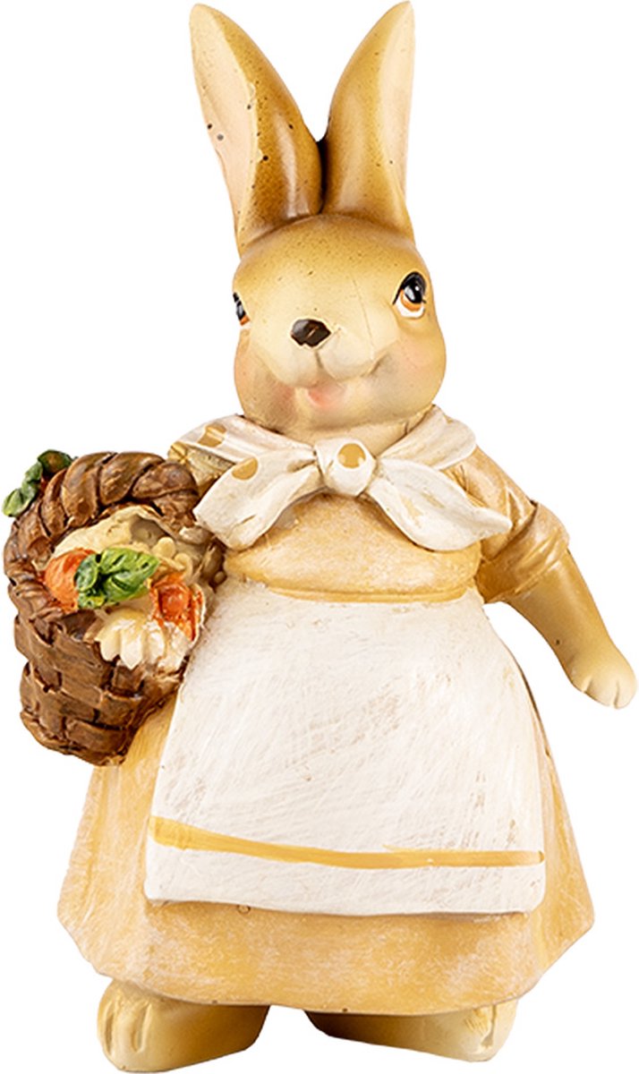 Decoratie Beeld Konijn 13 cm Bruin Kunststof