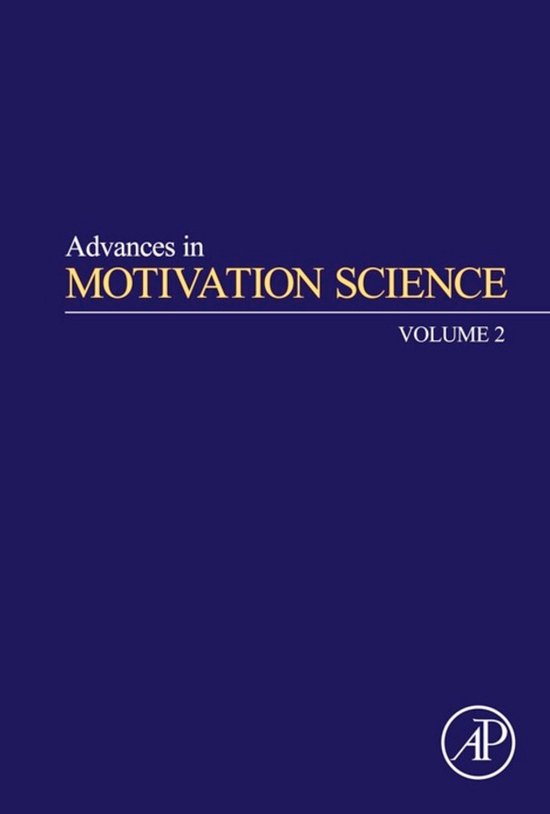 Advances in Motivation Science - cover