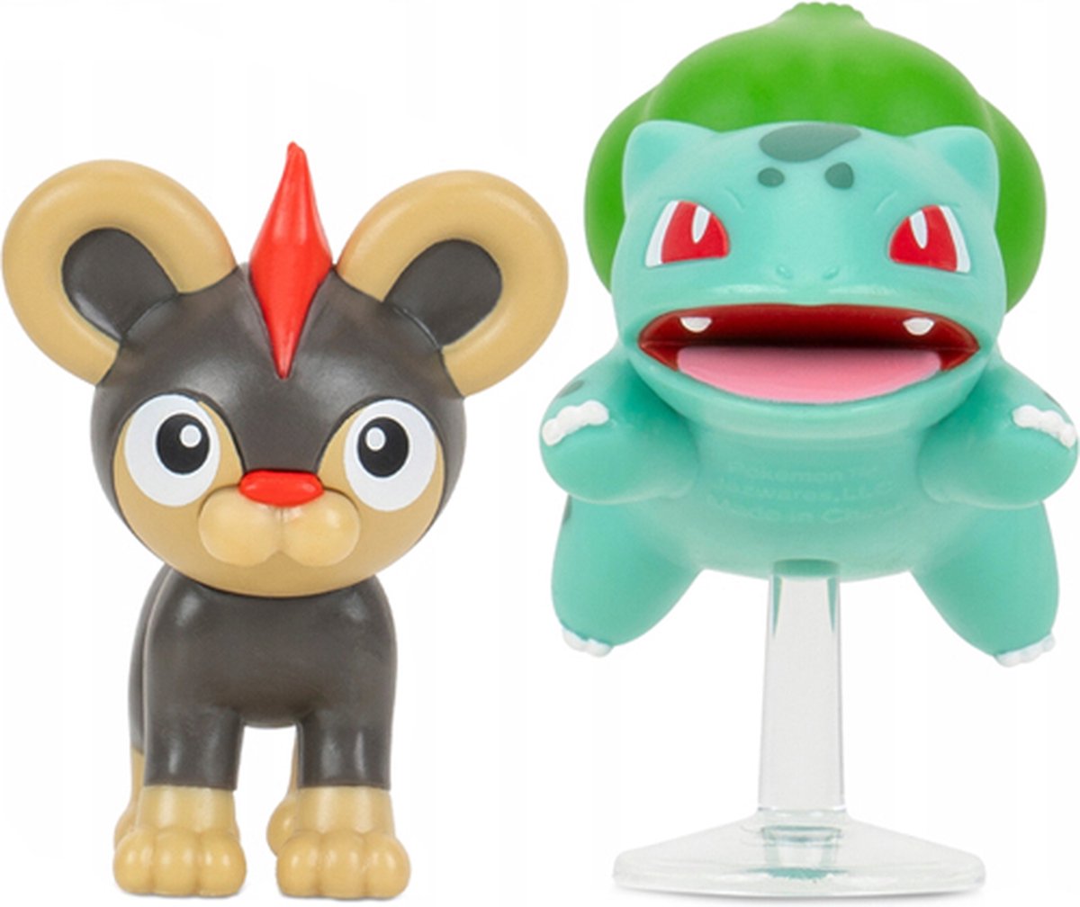 Litleo & Bulbasaur Jazwares Battle Figure Actiefiguren