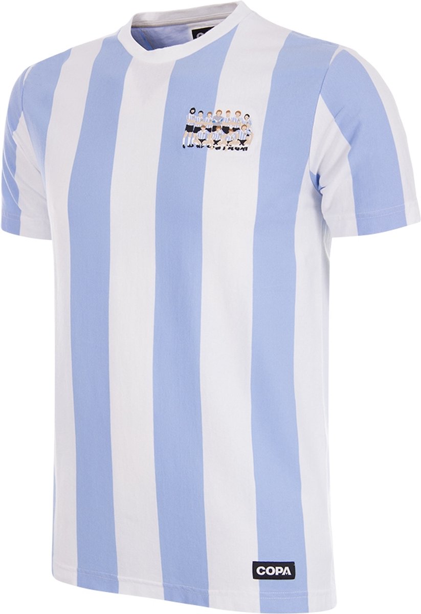 COPA Football - Argentinië 1986 Wereldkampioenen - Borduurwerk T-shirt - Heren - S - Wit