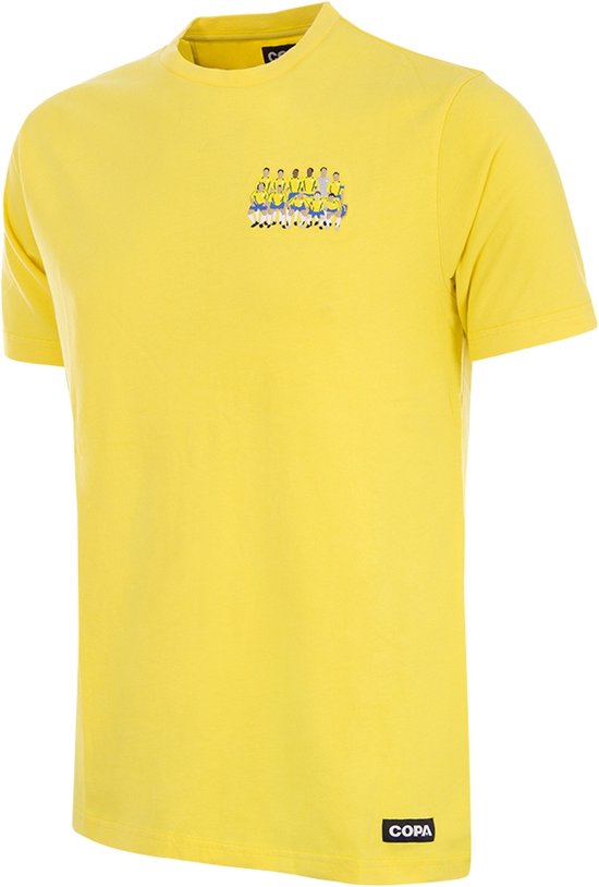 Foto: Copa brazili 2002 world champions embroidery t shirt mannen geel xl