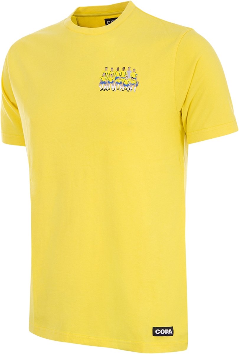 COPA - Brazilië 2002 WK Embroidery T-Shirt - Heren - Geel - XL