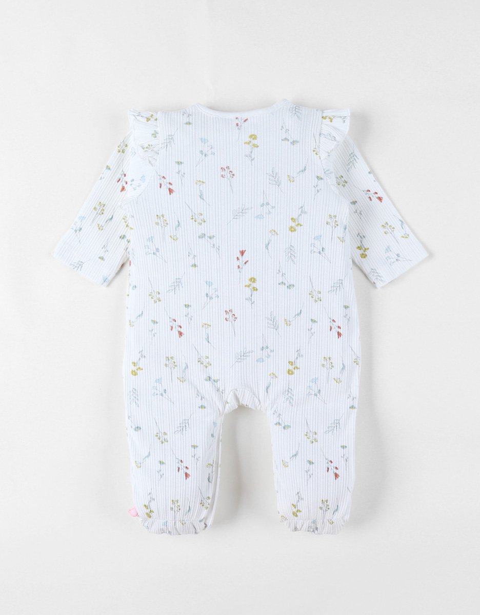 Noukie's - Pyjama- Jersey - Meisjes -Bloempjes - 3 maand 62