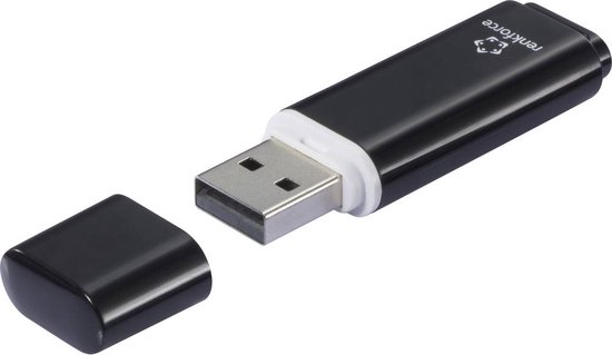 Renkforce RF-USBS-210 USB-stick 64 GB Zwart RF-6684358 USB-A 2.0