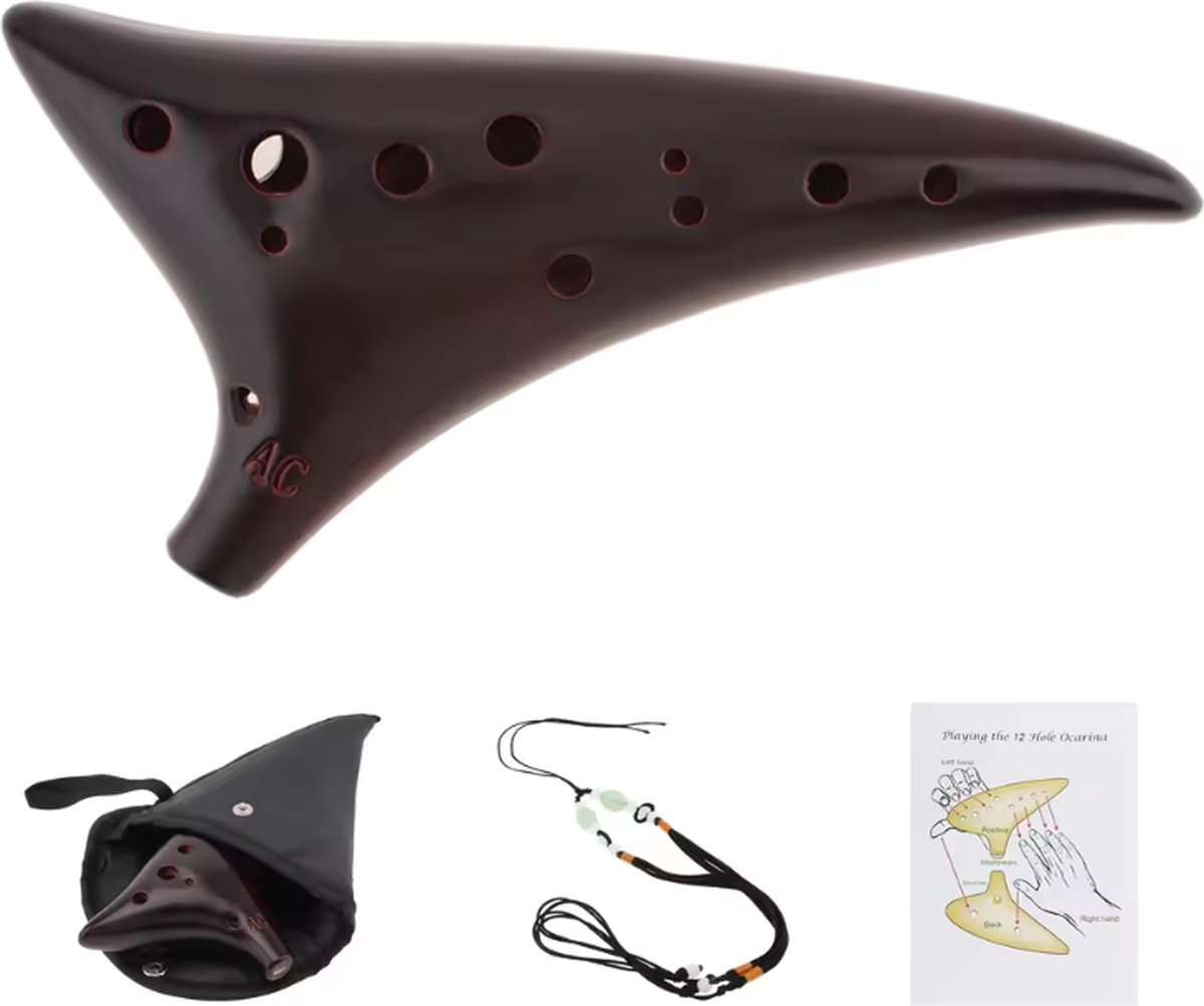 Ocarina Fluit - 12 Gaten - Ocarina Muziekinstrument - Instrument - Ocarina - Muziekinstrument