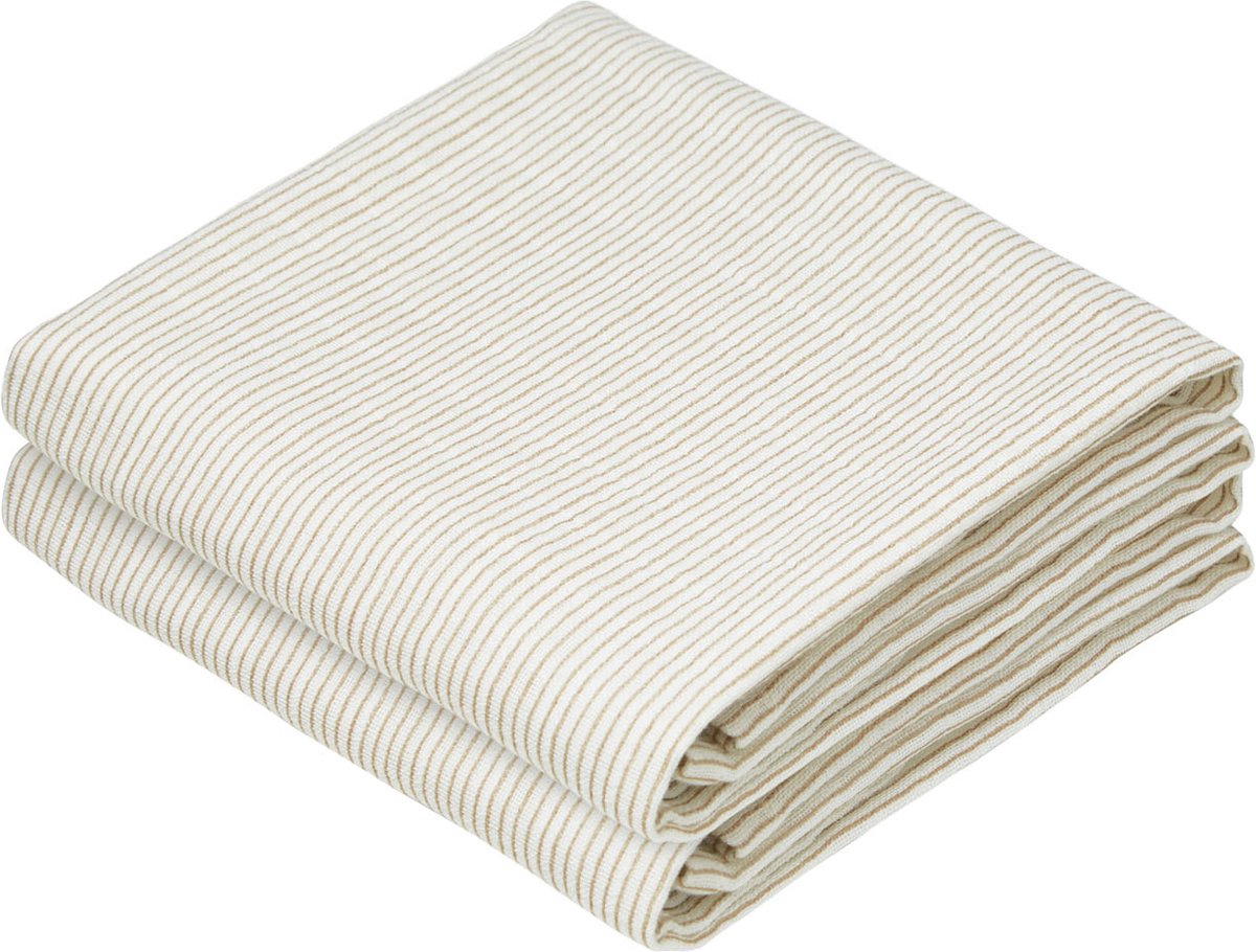Cam Cam Copenhagen Classic Stripes Hydrofiel Luiers - 2 Stuks - Camel