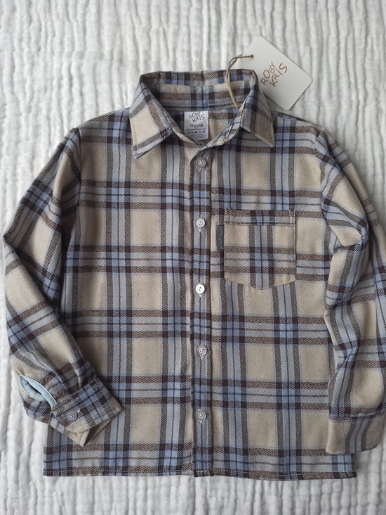 RobyKris Garçons / Filles / Unisexe / Chemise Enfants / Chemise | Manches longues | Flanelle | taille 104-110