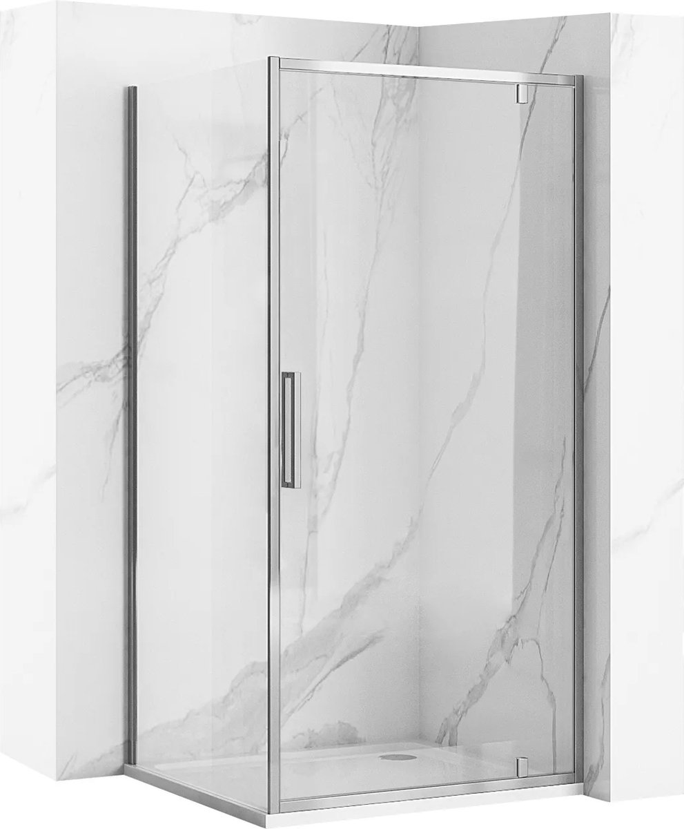 Rea Rapid Swing Chrom 90 X 90 - 195 cm - Douchecabine - Vierkant - Chroom