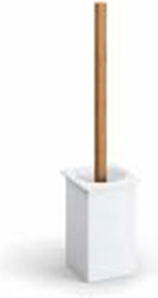 Sanimex - Closetborstelgarnituur - Bamboe - Inclusief Wandhouder - Set - Wc borstel - Toilet - Huishouding