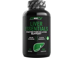 Liver Essentials - 180 capsules - Hooggedoseerd complex met mariadistel, choline, NAC, artisjokken, paardenbloem, schizandra, gemberextract, indool-3-carbinol, desmodium, rutine - Veganistisch