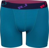 RJ Bodywear Pure Color boxershort (1-pack) - heren boxer normale lengte - microfiber - petrol - Maat: XXL