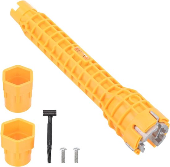 Saipe 2 Stuks Kraan Beluchter Verwijdering Moersleutel Tool, Multi-Use Kraan Beluchter Sleutel 6 Maten 16/18/20/22/24/28mm Wastafel Beluchter Sleutels voor Keuken Badkamer Kraan Onderdelen