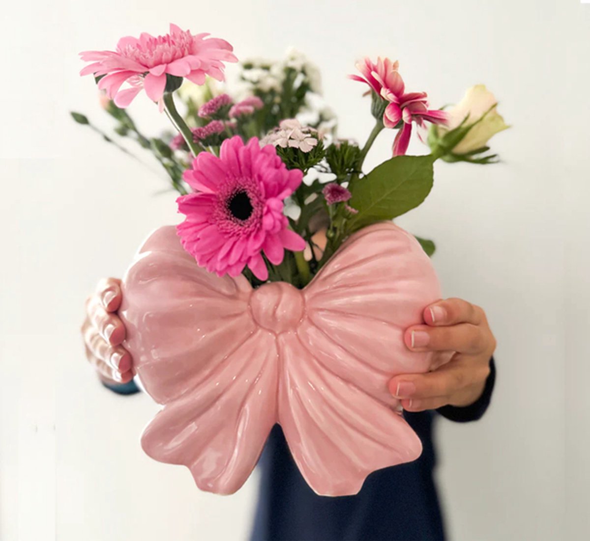 Bitten design Vaas Strik Rose