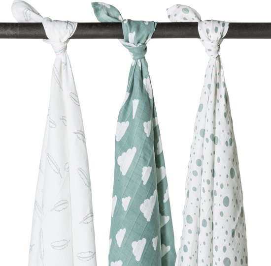 Meyco 3-pack Hydrofiele Inbakerdoeken