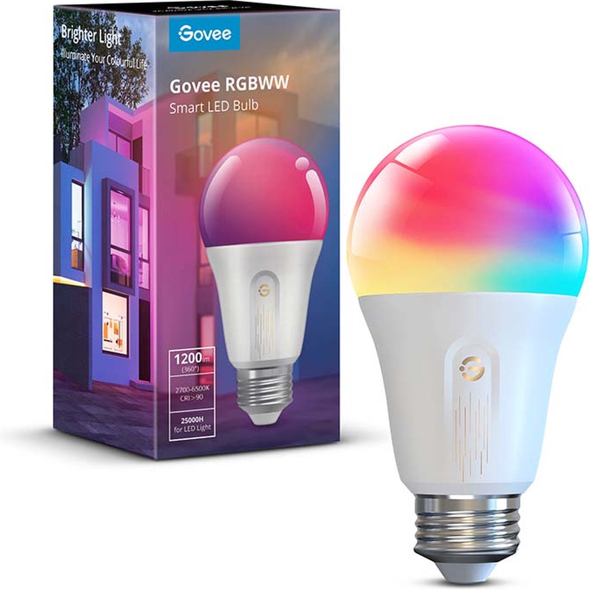 Govee slimme lamp E27 Matter RGBWW 6 cm - 1200 lumen - 1 pack