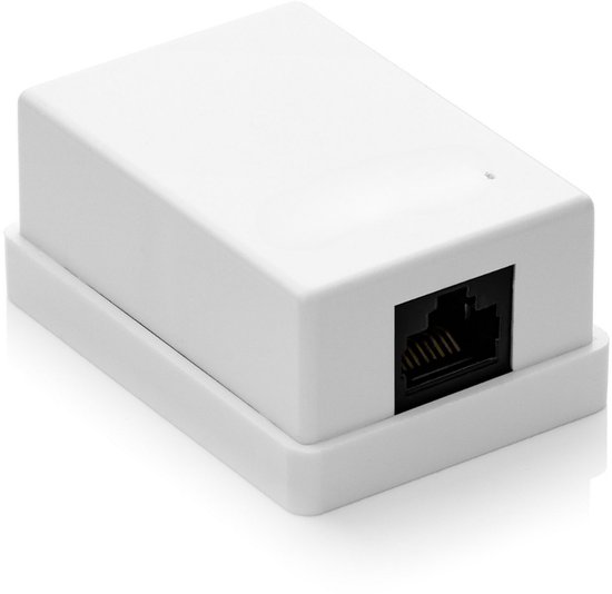 Q-Link FTP contactdoos CAT7 inbouw dubbelvoudig 8 polig RJ45 kopen? Inbouw schakelmateriaal