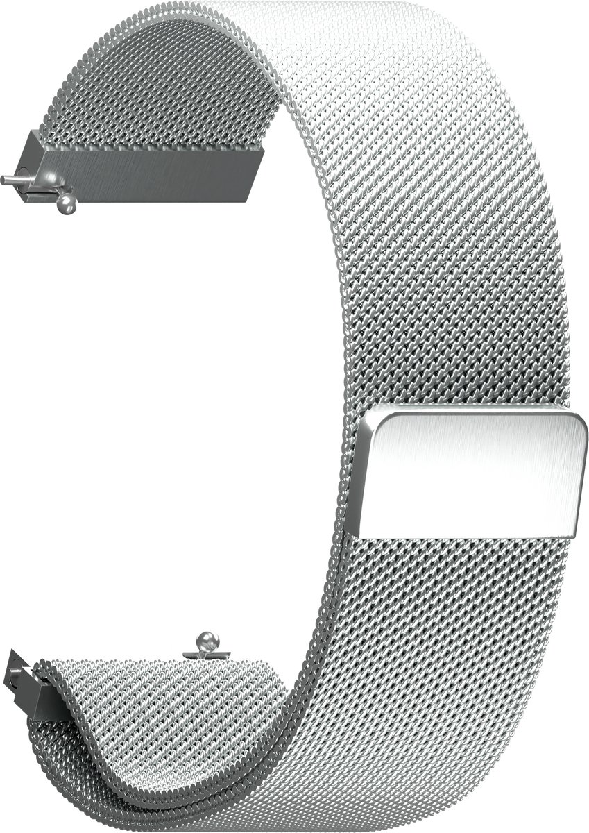 Maoo Milanese - Smartwatch Bandje - Geschikt voor Ventura - Zilver - 20mm